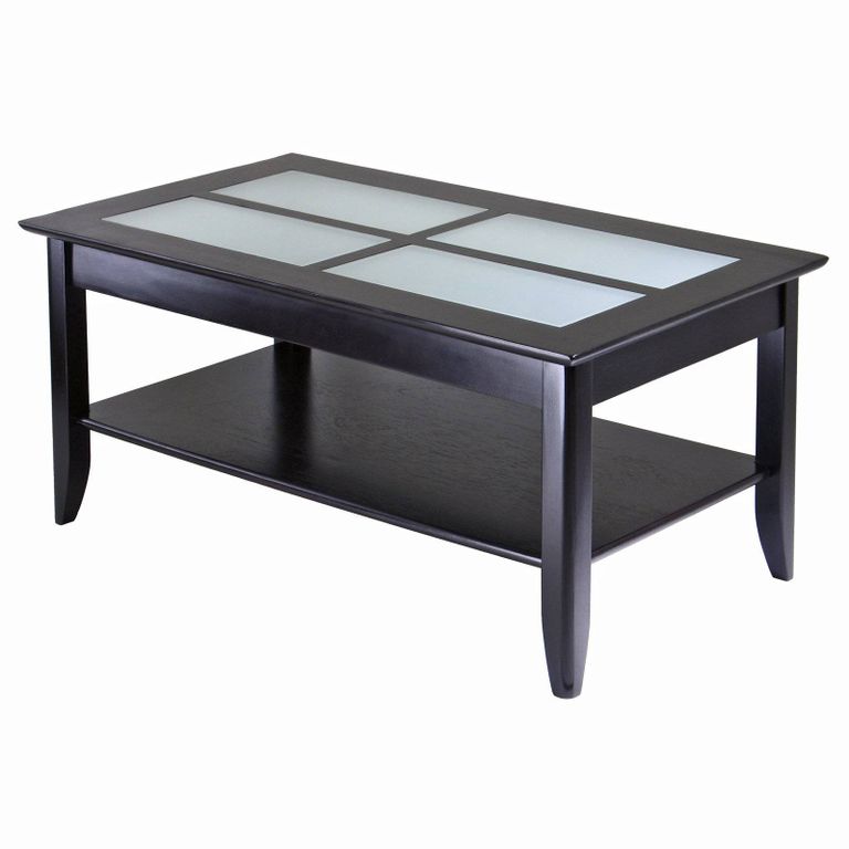Winsome Genoa Rectangular Coffee Table With Glass Top Hayneedle Throughout Solid Glass Coffee Table ?width=768