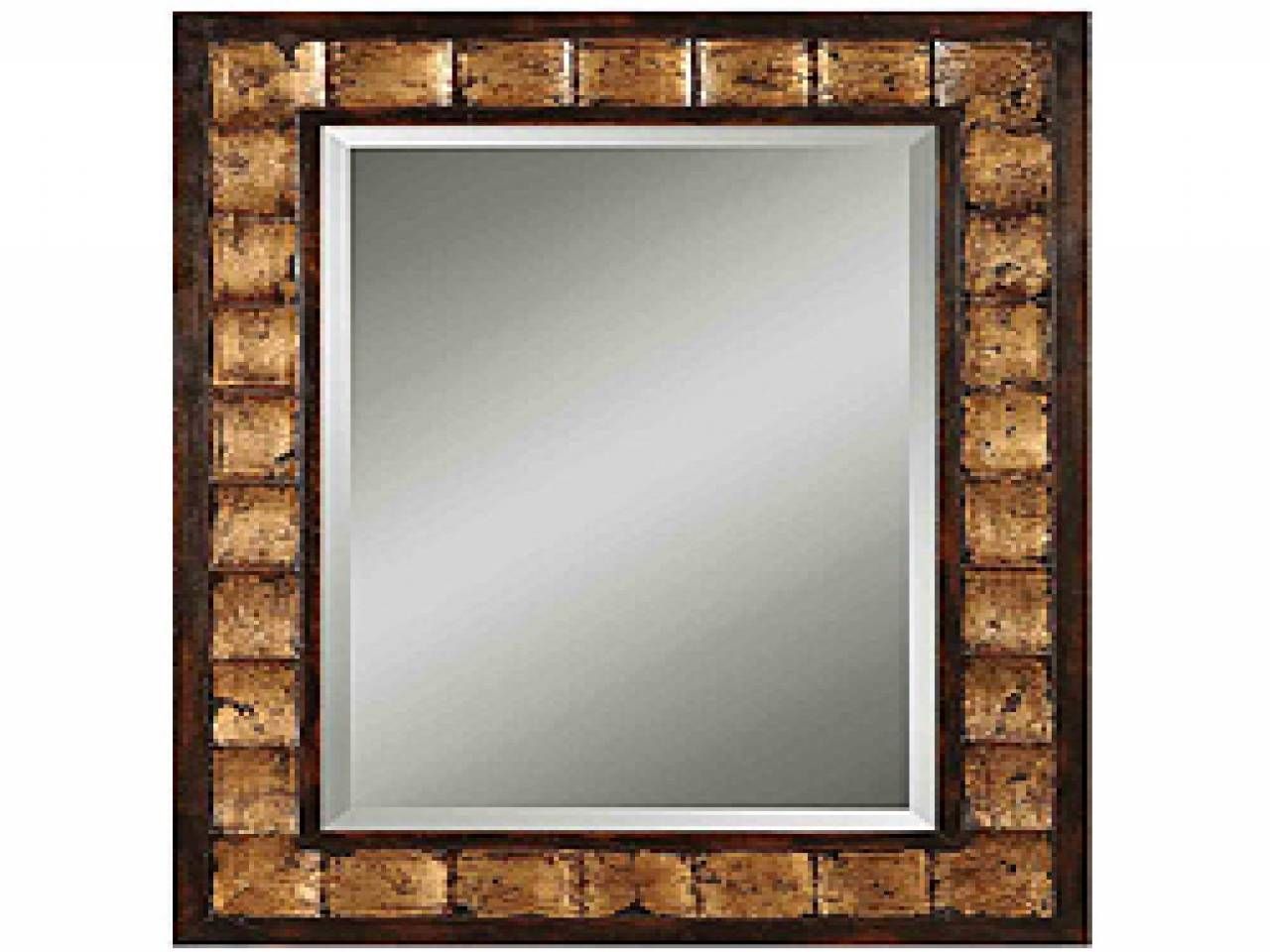 Wood Framed Bathroom Mirrors, Black Decorative Mirror Black Framed Regarding Distressed Framed Mirrors (View 5 of 15)