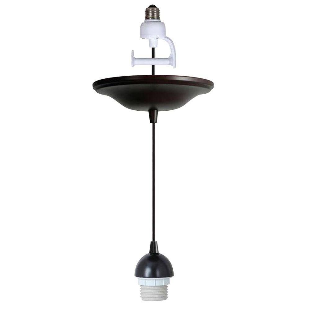 Worth Home Products Instant Pendant Series 1 Light Antique Bronze In Instant Pendant Lights (View 3 of 15)