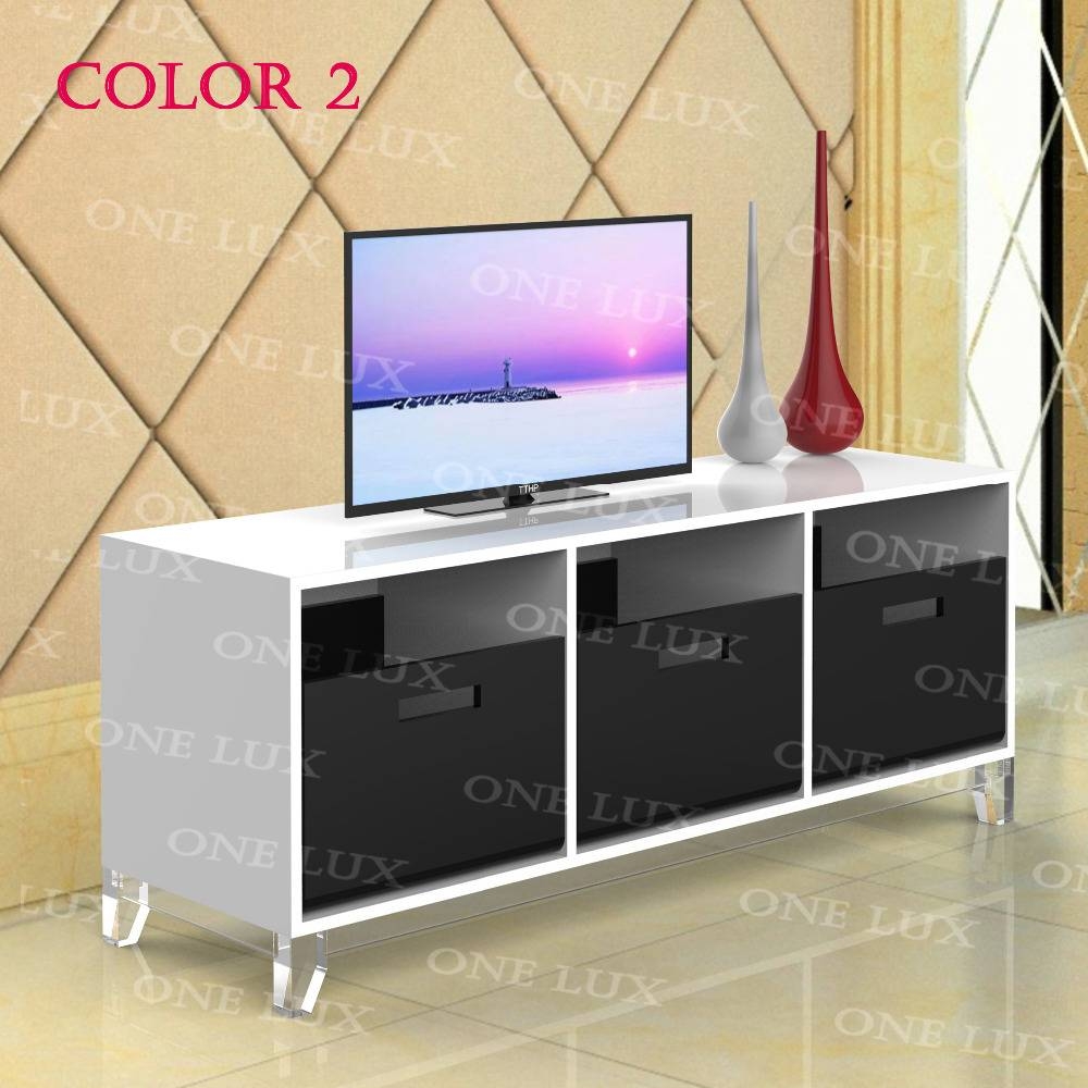 Featured Photo of 2024 Popular Acrylic Tv Stands