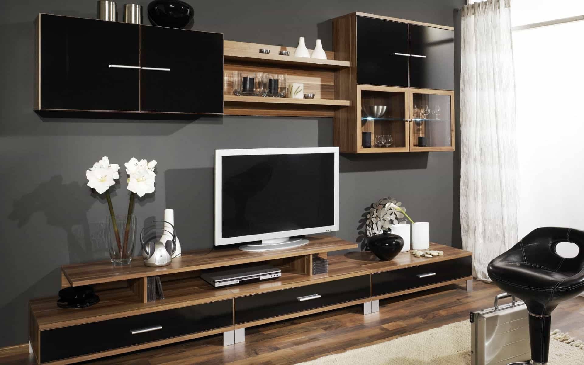 Amazing Freestanding Tv Stand And Glass Shelves – Useful And With Freestanding Tv Stands (View 10 of 15)