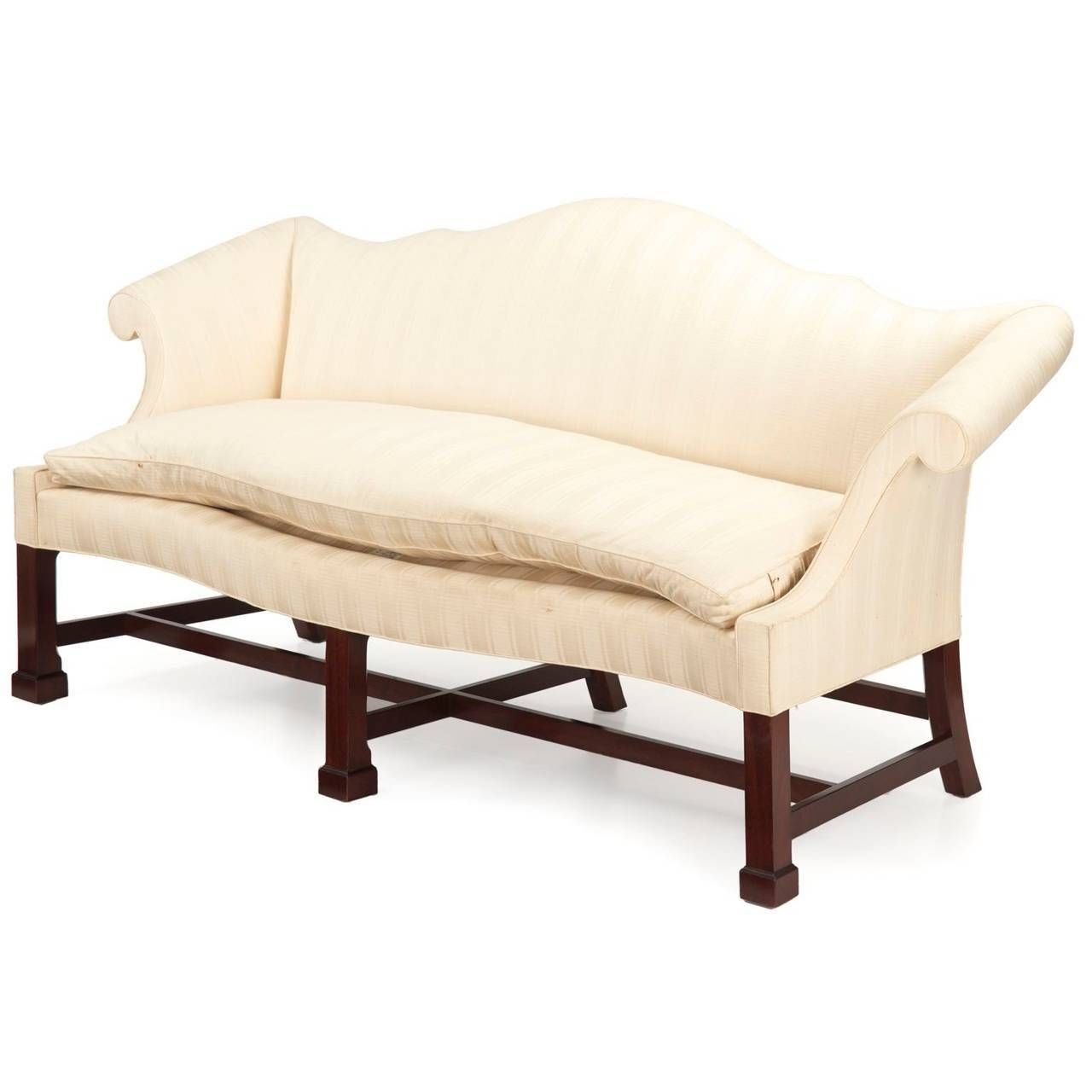 American Chippendale Style Mahogany Camel Back Sofa At 1stdibs Inside Chippendale Camelback Sofas (View 12 of 15)