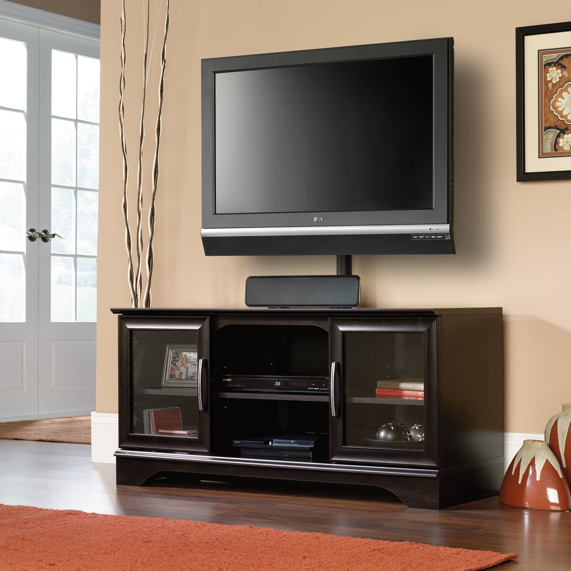 An Overview Of Black Tv Stand With Mount – Furniture Depot For Tv Stand With Mount (View 15 of 15)