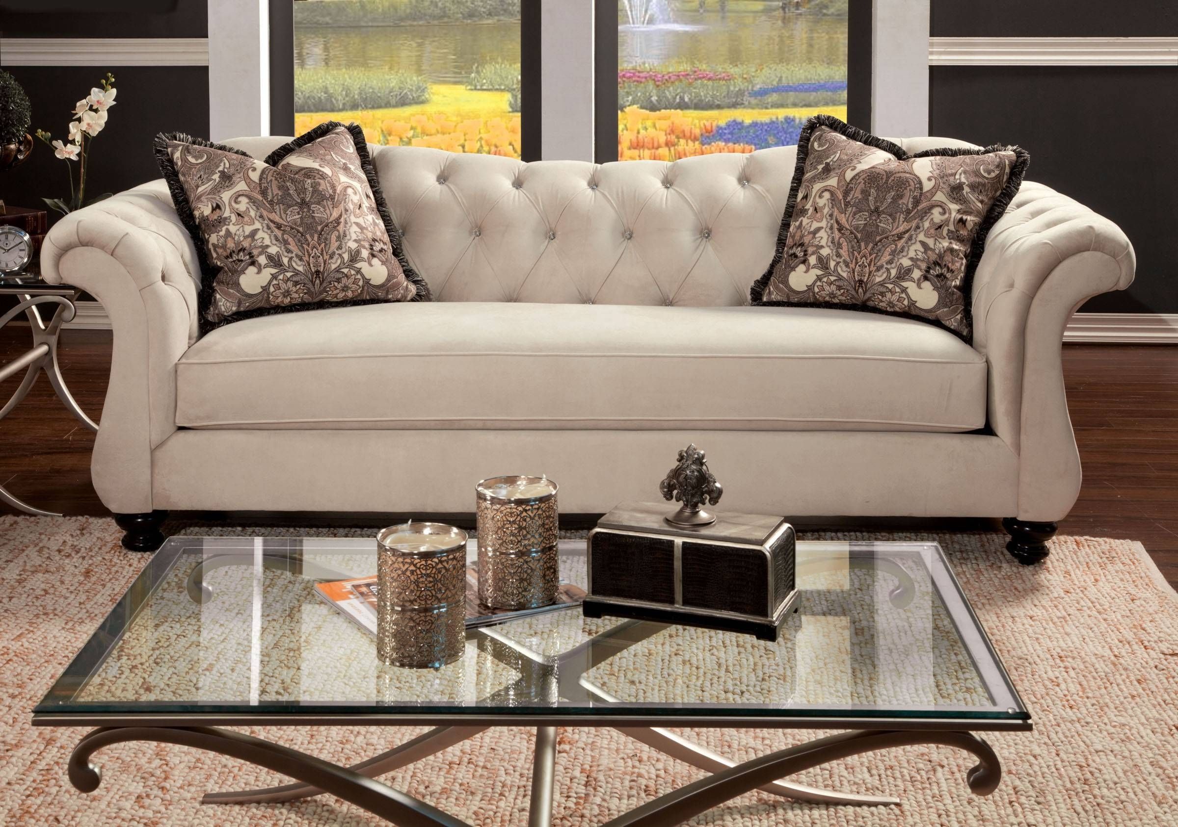 Antoinette Collection Sm2221 Sofa Furniture Of America Import Direct Pertaining To Antoinette Sofas (Photo 1 of 15)