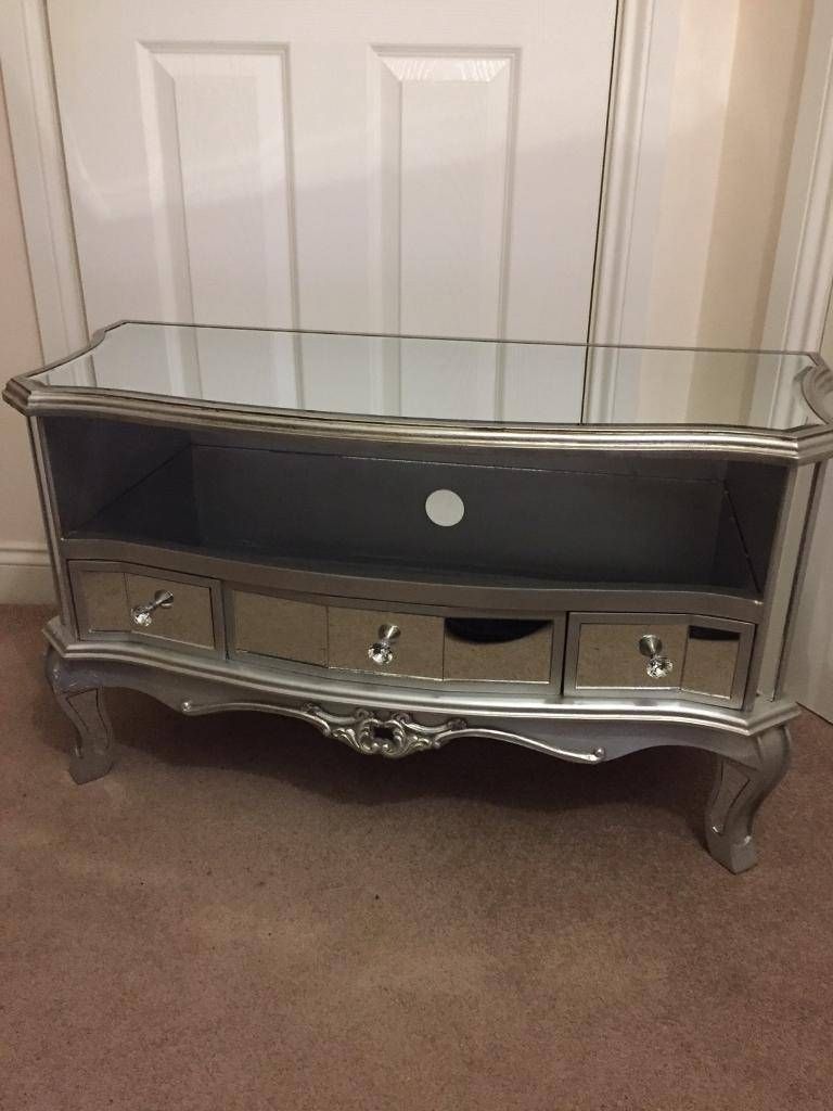 Argente Mirrored Tv Cabinet (new) | In Moortown, West Yorkshire Throughout Mirrored Tv Cabinets (View 7 of 15)
