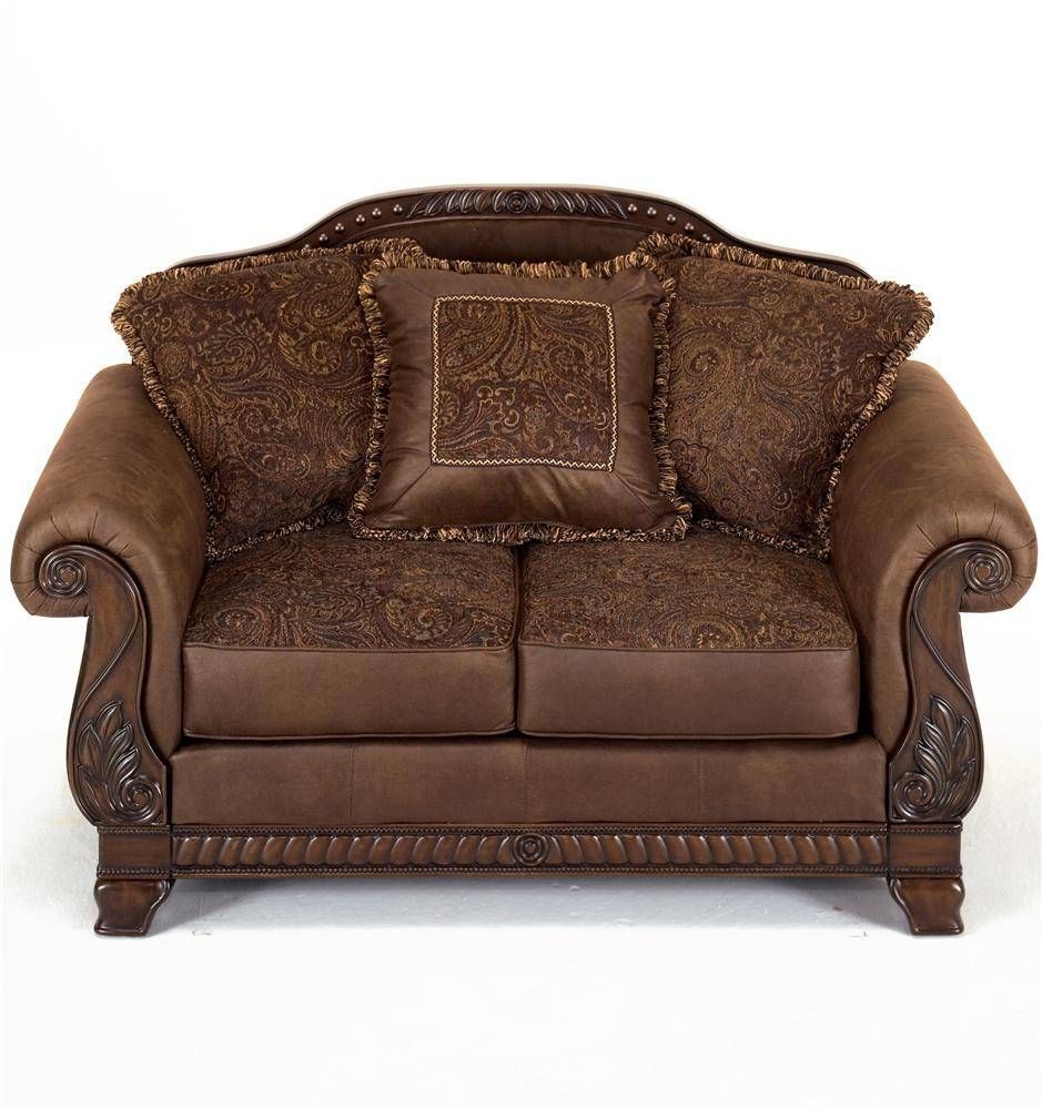 Ashley Furniture Bradington – Truffle Upholstered Loveseat – Ahfa With Bradington Truffle Sofas (View 3 of 15)