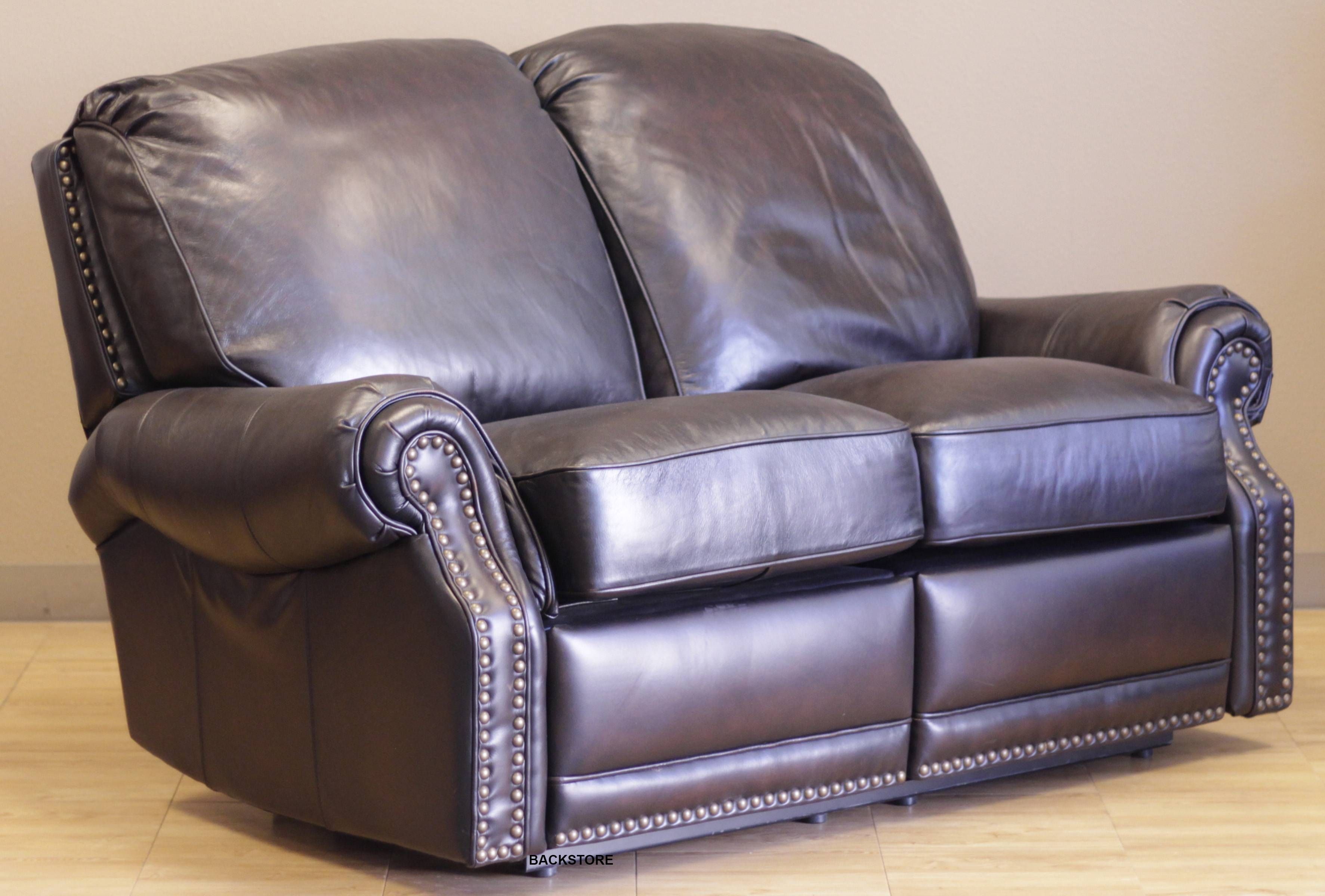 barcalounger premier ll leather reclining sofa
