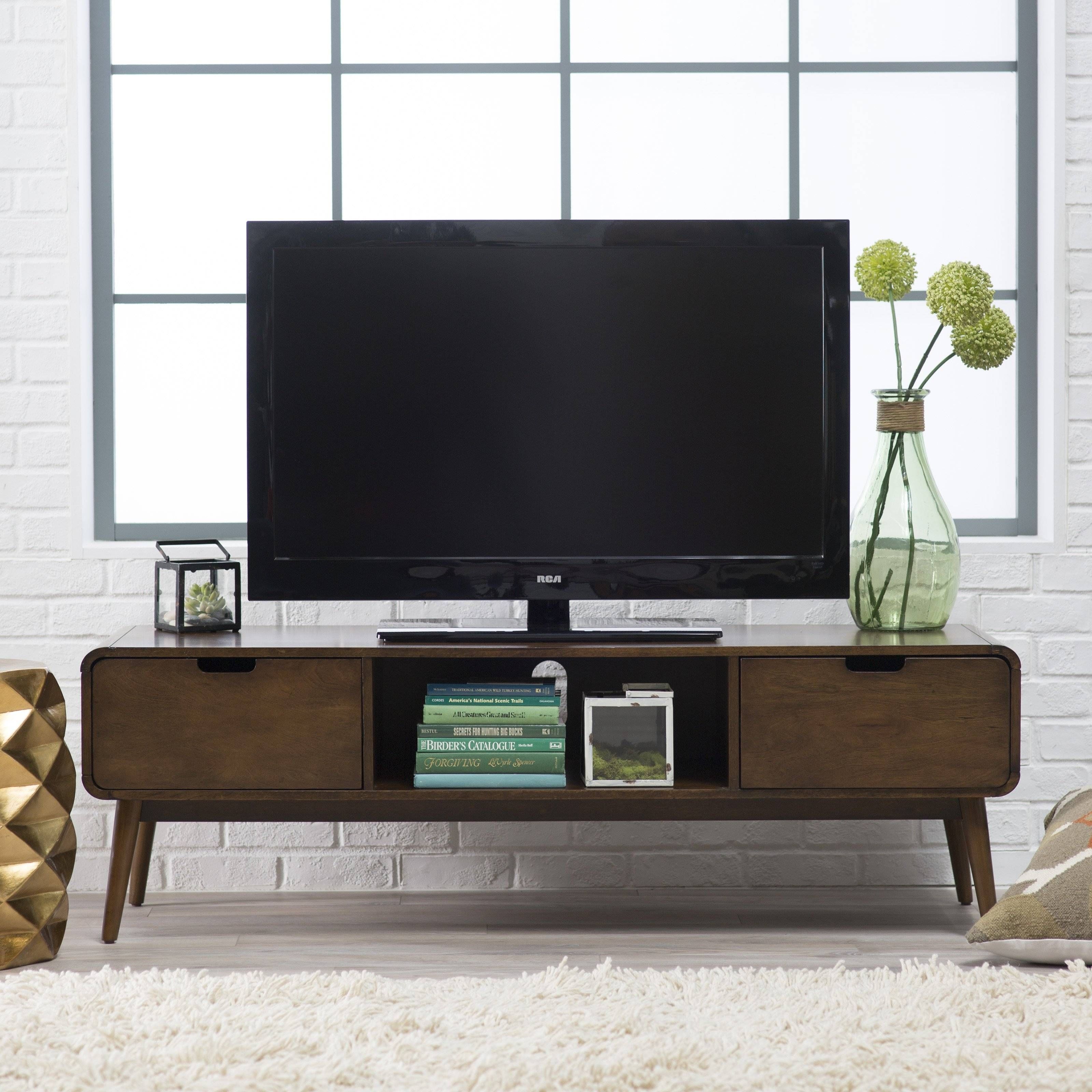 Belham Living Carter Mid Century Modern Tv Stand | Hayneedle With Modern Tv Stands (View 15 of 15)