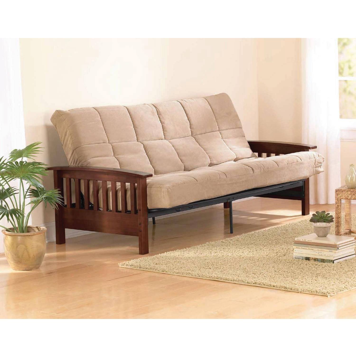 Belleze Convertible Futon Folding Sofa Bed Couch Sleep Adjustable Regarding Convertible Futon Sofa Beds (View 7 of 15)