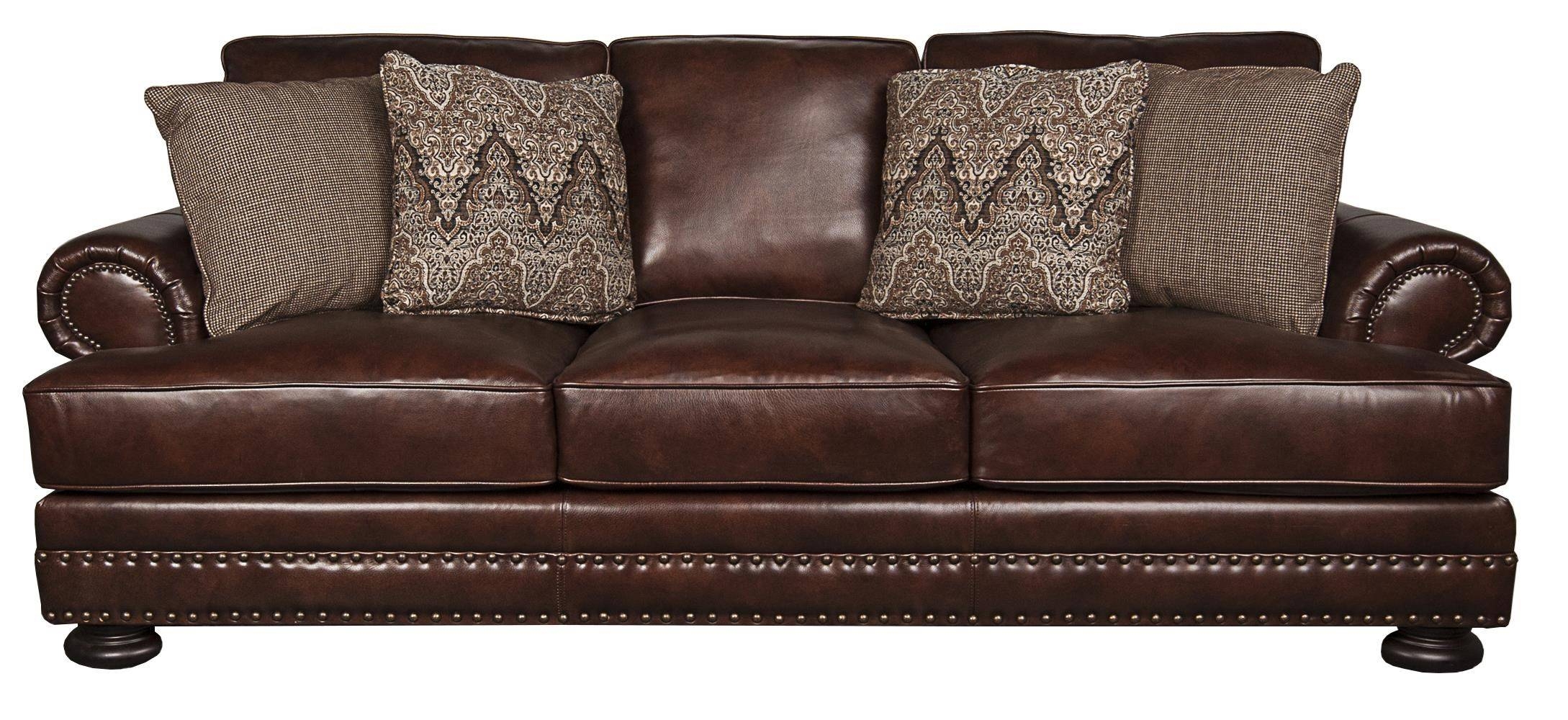 Bernhardt Foster 100% Leather Sofa – Morris Home – Sofas Throughout Foster Leather Sofas (Photo 1 of 15)