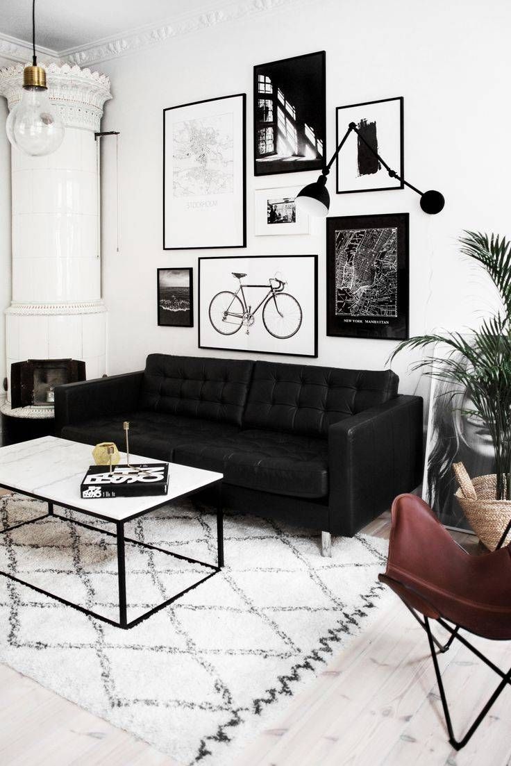 Best 25+ Black Sofa Decor Ideas On Pinterest | Black Sofa, Black For Black Sofas Decors (Photo 4 of 15)