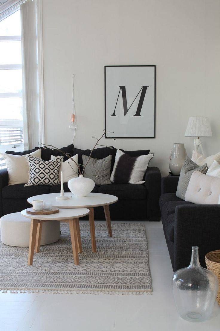 Best 25+ Black Sofa Decor Ideas On Pinterest | Black Sofa, Black Regarding Sofas Black And White Colors (View 6 of 15)