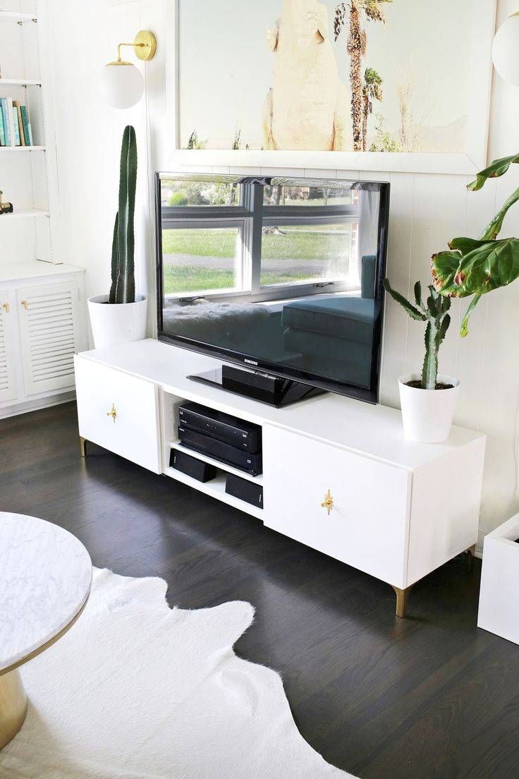Best 25+ White Tv Stands Ideas On Pinterest | Fireplace Console Pertaining To White Glass Tv Stands (View 12 of 15)