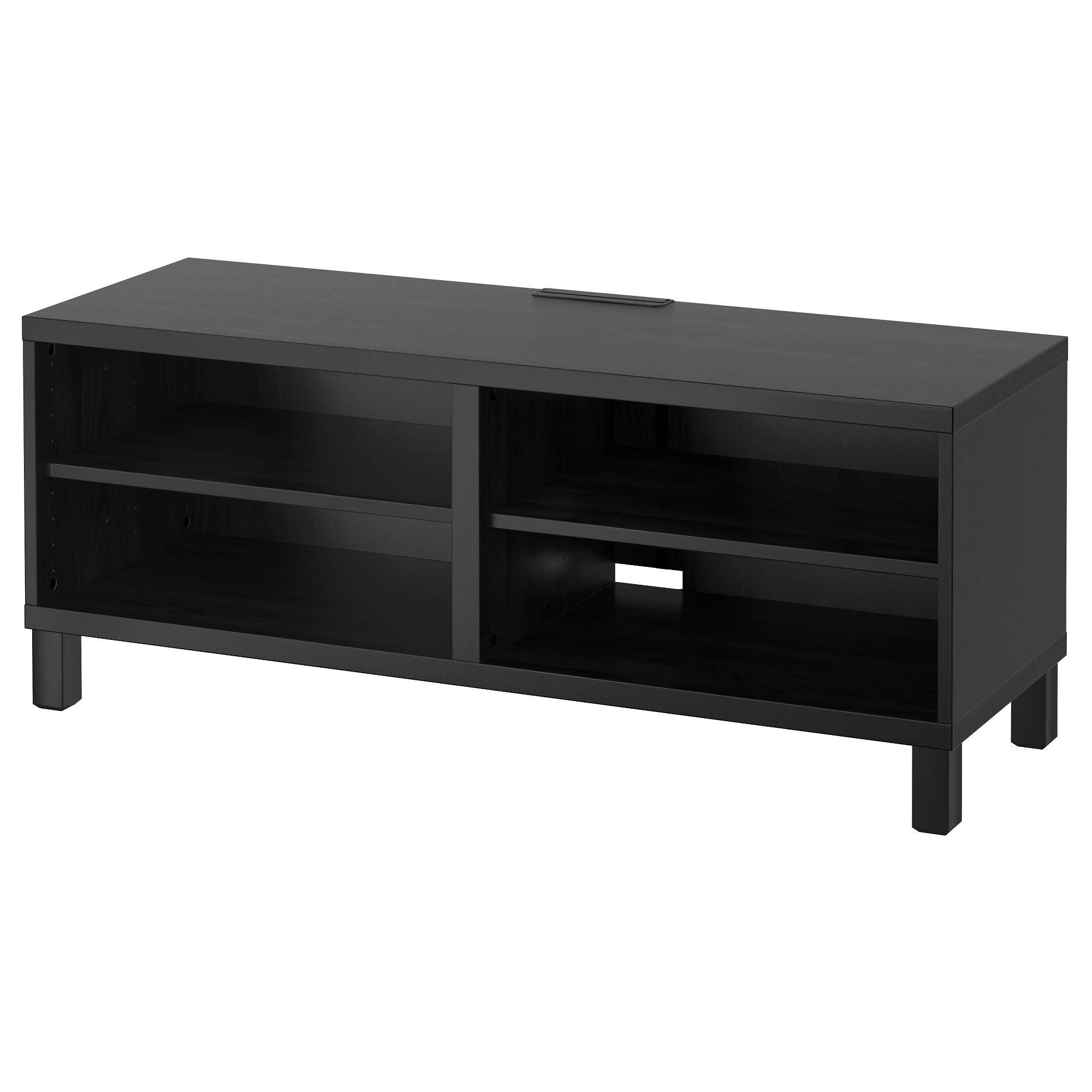 Bestå Tv Bench Black Brown 120x40x48 Cm – Ikea Intended For Bench Tv Stands (Photo 3 of 15)