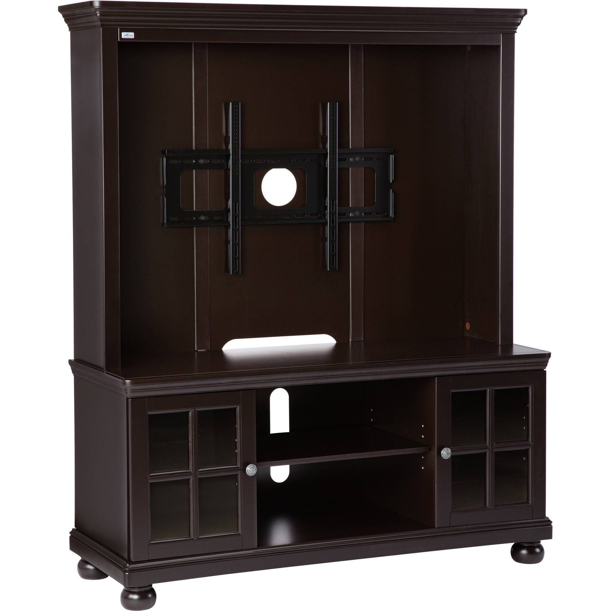 Better Home And Gardens 52" Flat Screen Tv Stand With Hutch With Regard To Tv Stands For Large Tvs (Photo 10 of 15)