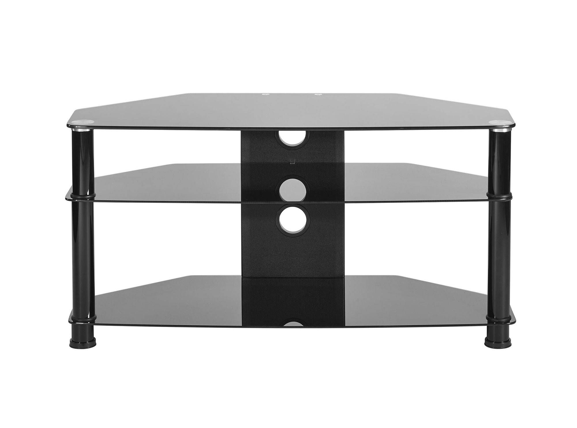 Top 15 of Black Glass Tv Stands