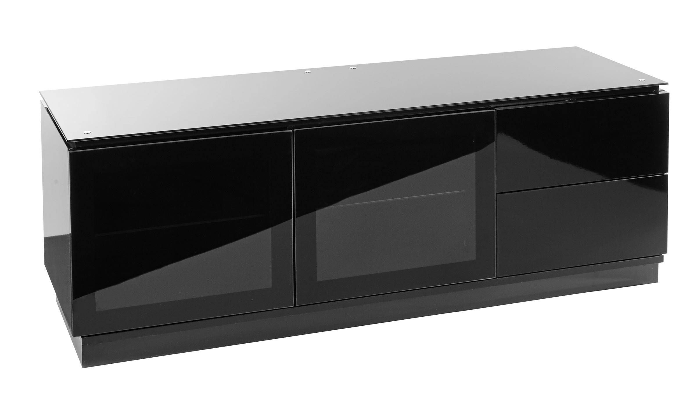 Black Gloss Tv Cabinet Up To 65" Tv | Casino Mmt C1500b Inside Black Tv Cabinets With Doors (View 1 of 15)