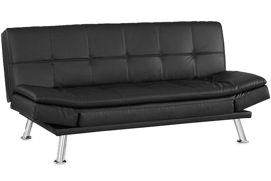 Black Leather Convertible Sofa | Centerfieldbar Pertaining To Black Leather Convertible Sofas (View 1 of 15)