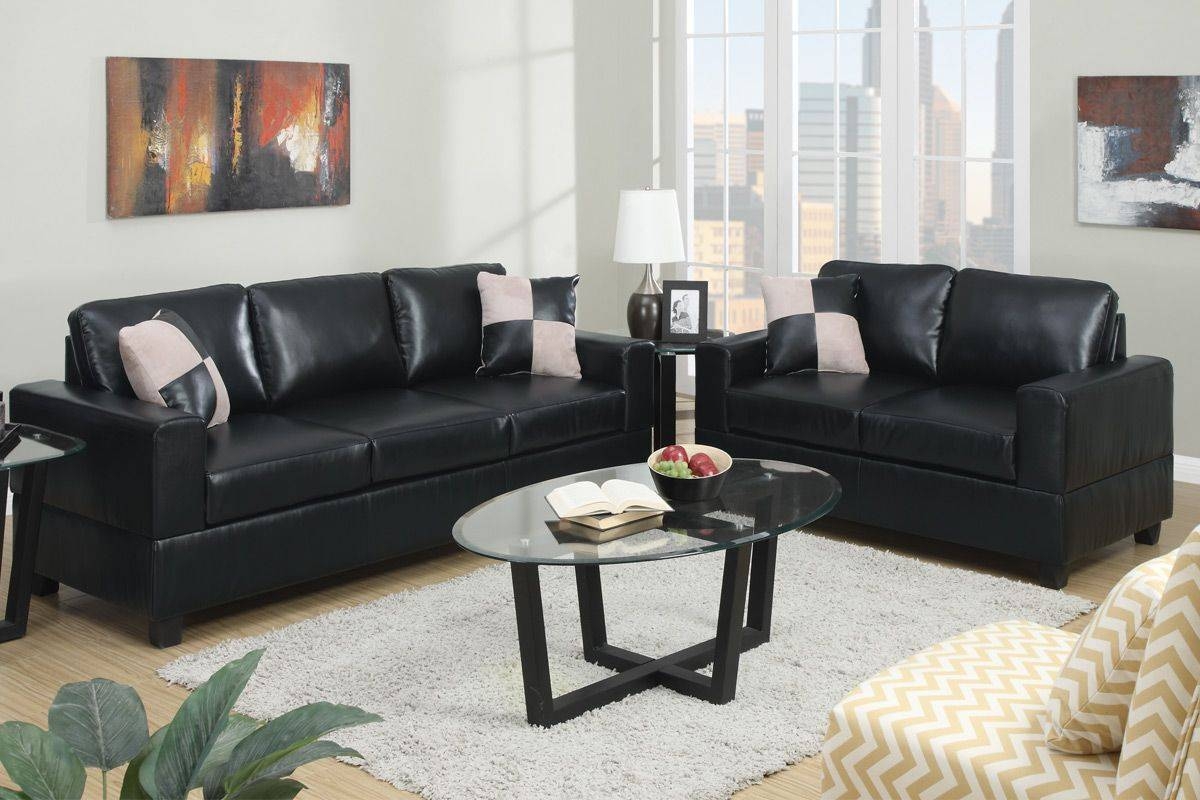 Featured Photo of 15 Best Ideas Black Leather Sofas and Loveseats