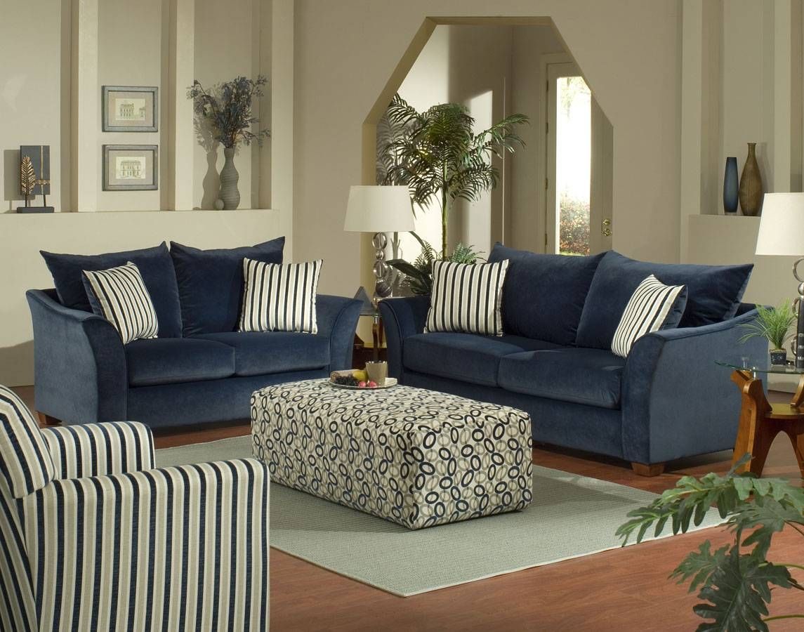 Blue Living Room Orlando Sofa Set Blue Jackson Furniture With Regard To Living Room With Blue Sofas (View 5 of 15)