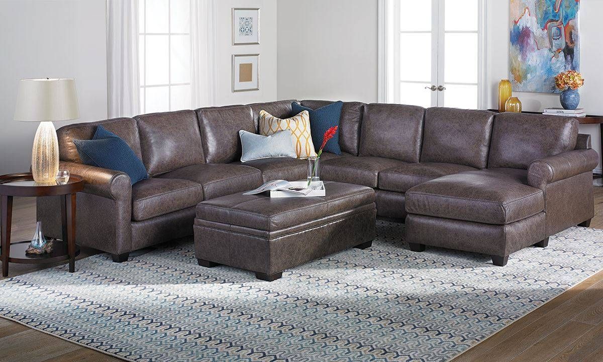 Bradley Top Grain Leather & Feather Sectional Sofa | The Dump Regarding Bradley Sectional Sofas (View 5 of 15)