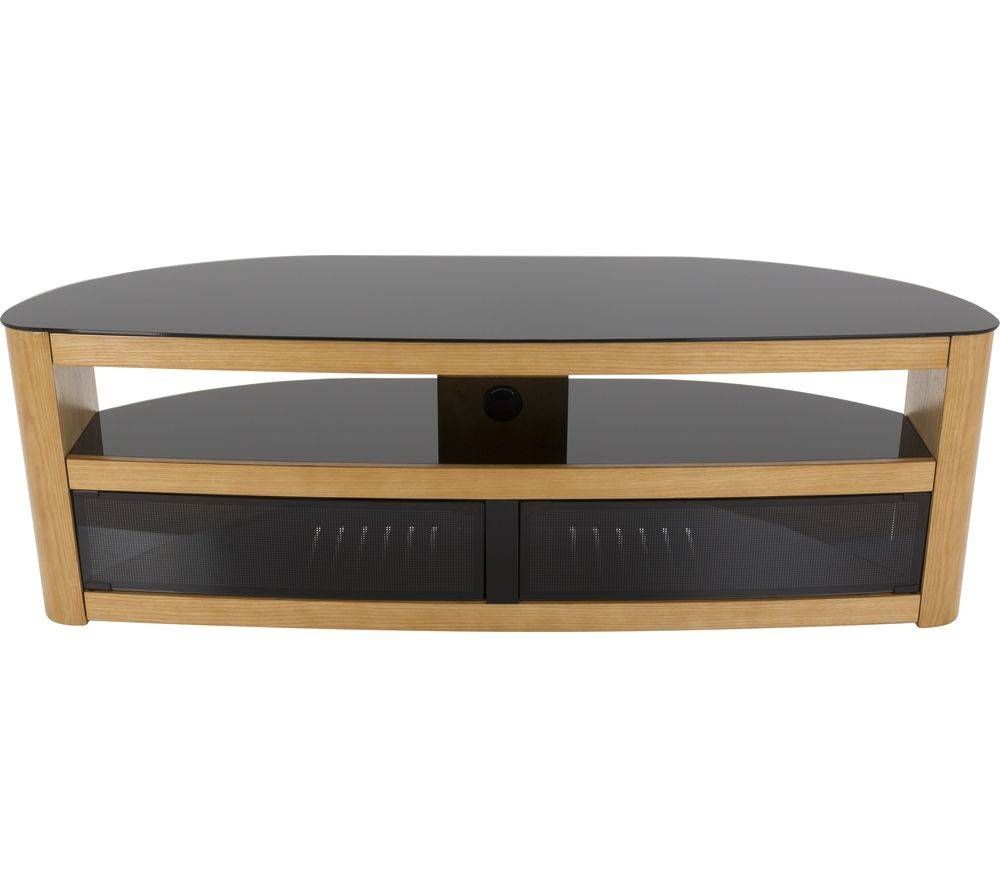 Buy Avf Burghley 1500 Tv Stand – Oak | Free Delivery | Currys With Regard To Tv Stands In Oak (View 14 of 15)
