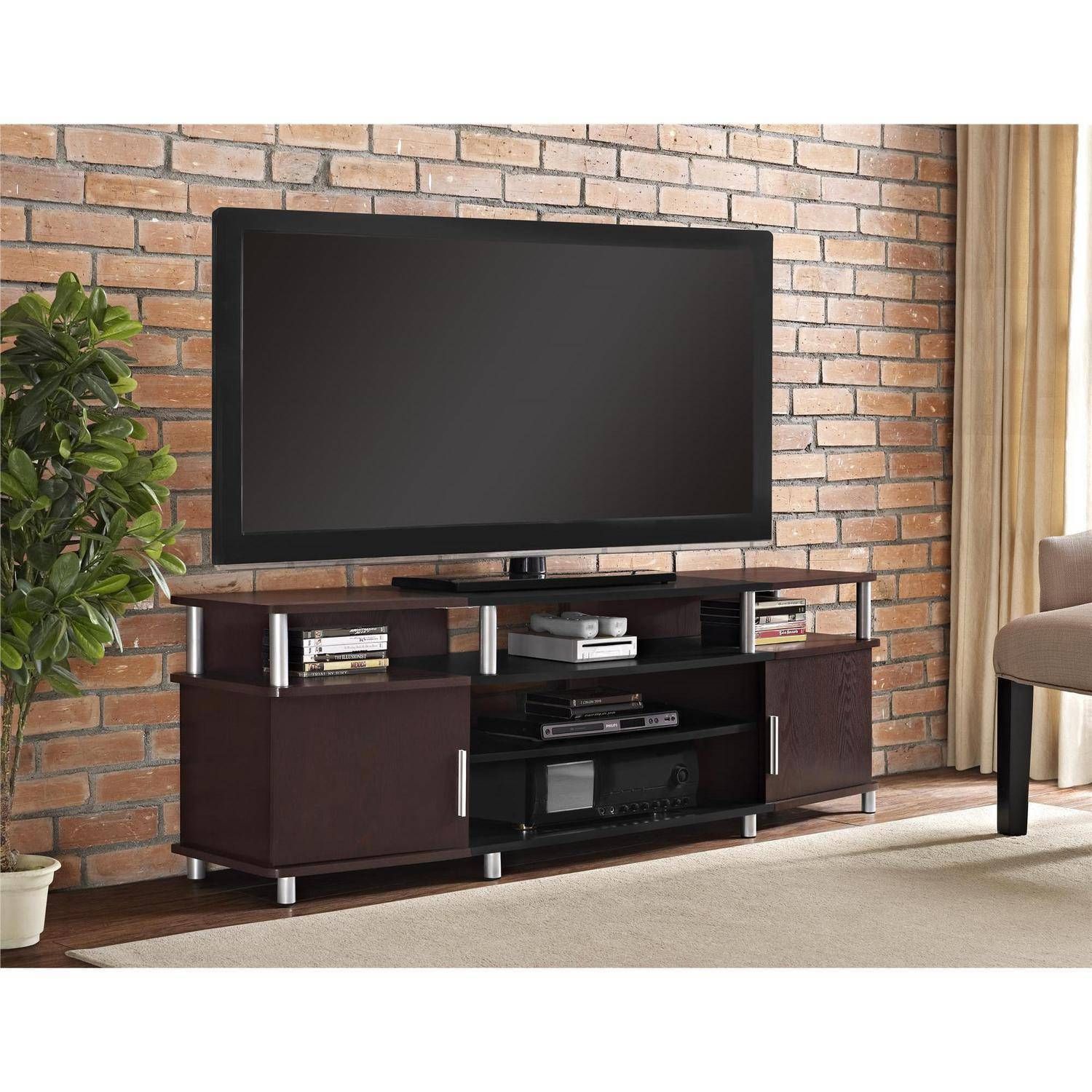 Carson Tv Stand For Tvs Up To 70" Wide, Cherry – Walmart With Light Cherry Tv Stands (Photo 12 of 15)