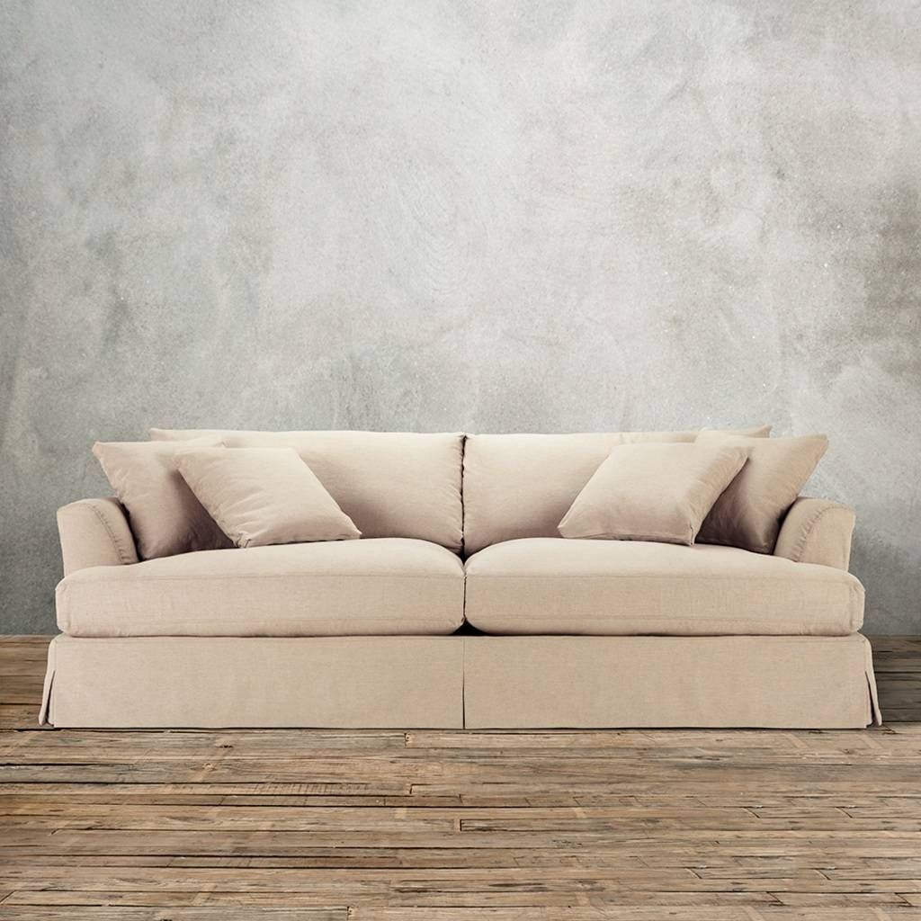 Chair & Sofa: Usual Slipcovered Sofas For Classic Sofa Idea Regarding Arhaus Slipcovers (View 6 of 15)