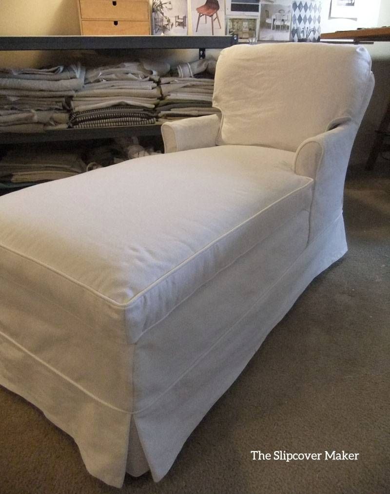 Chaise Slipcover | The Slipcover Maker Pertaining To Slipcovered Chaises (View 3 of 15)