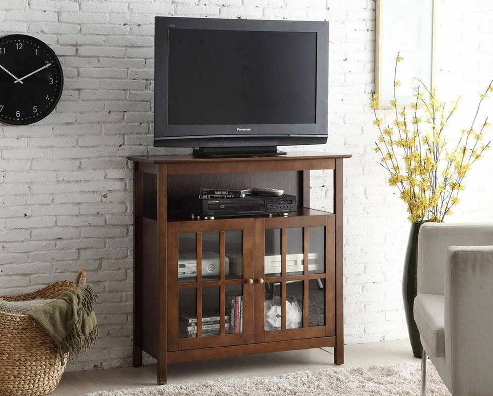 Charlton Home Schererville 36" Tv Stand & Reviews | Wayfair For 24 Inch Wide Tv Stands (Photo 7 of 15)