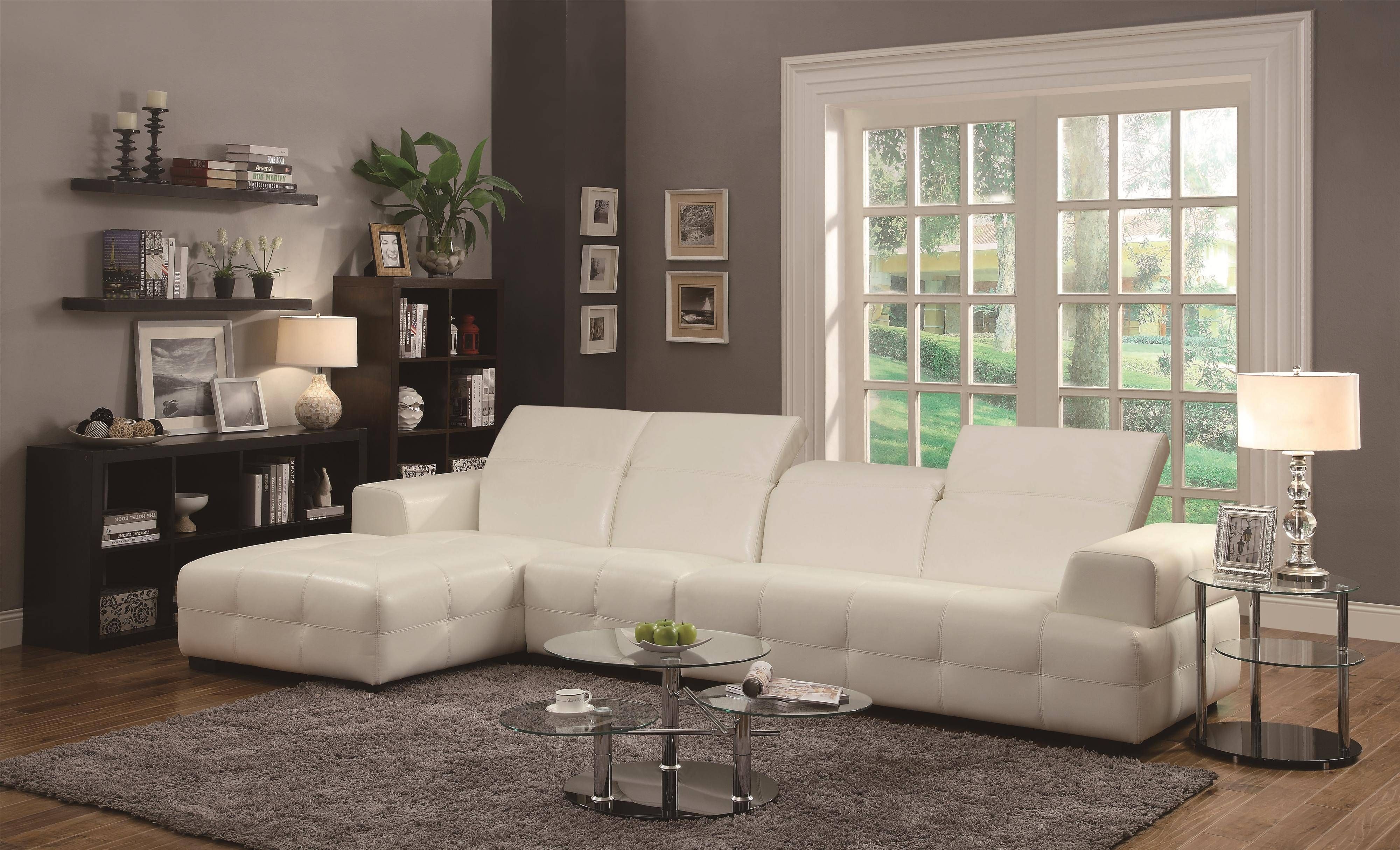 Coaster Darby Contemporary Sectional Sofa With Wide Arms – Coaster Within Coaster Sectional Sofas (View 14 of 15)