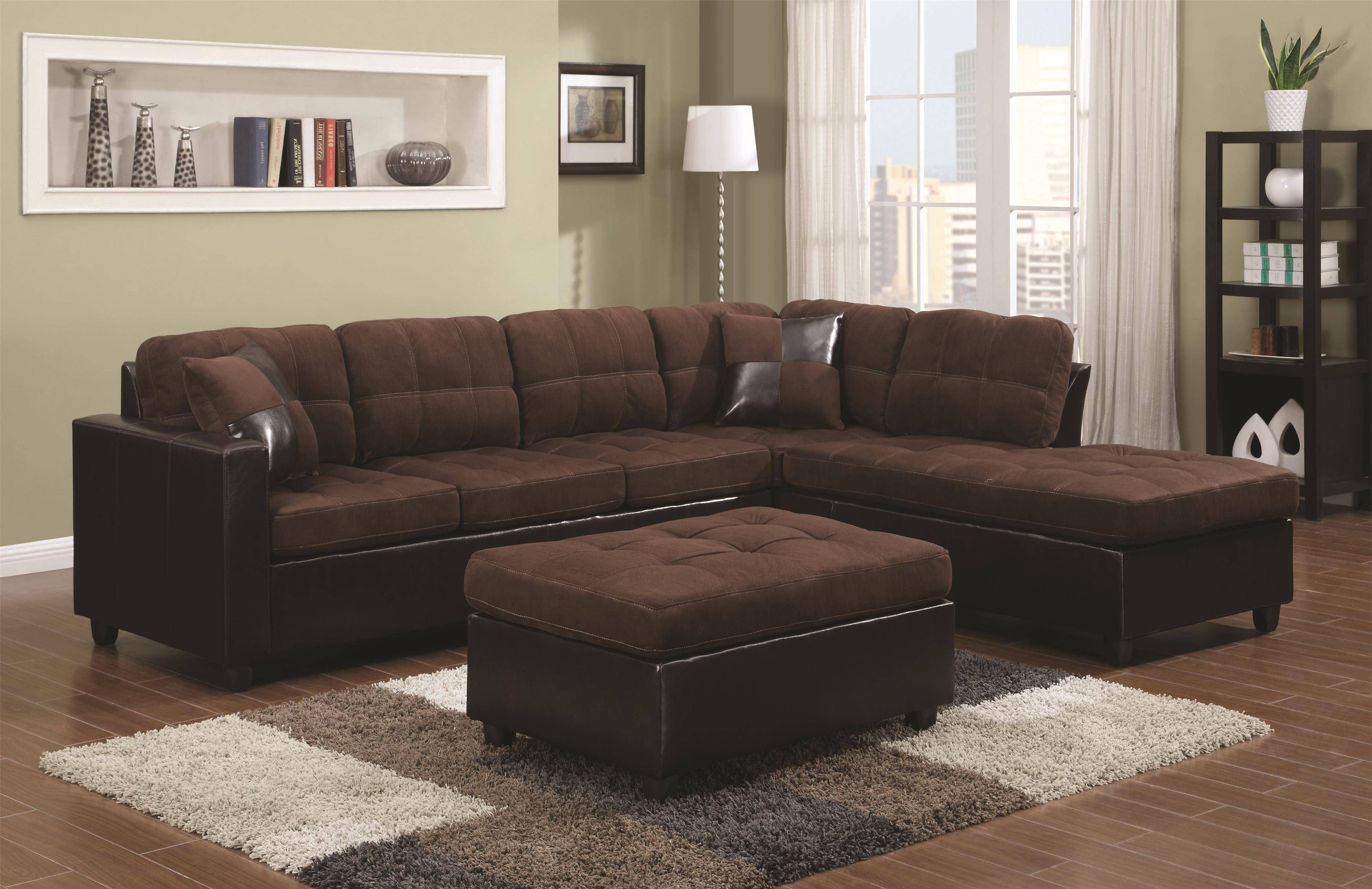 Coaster Mallory Reversible Sectional With Casual And Contemporary With Coaster Sectional Sofas (View 13 of 15)