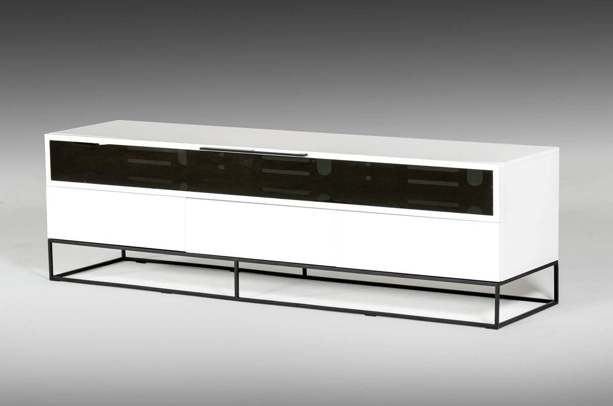 Colby Modern White & Black Tv Stand With White And Black Tv Stands (View 10 of 15)