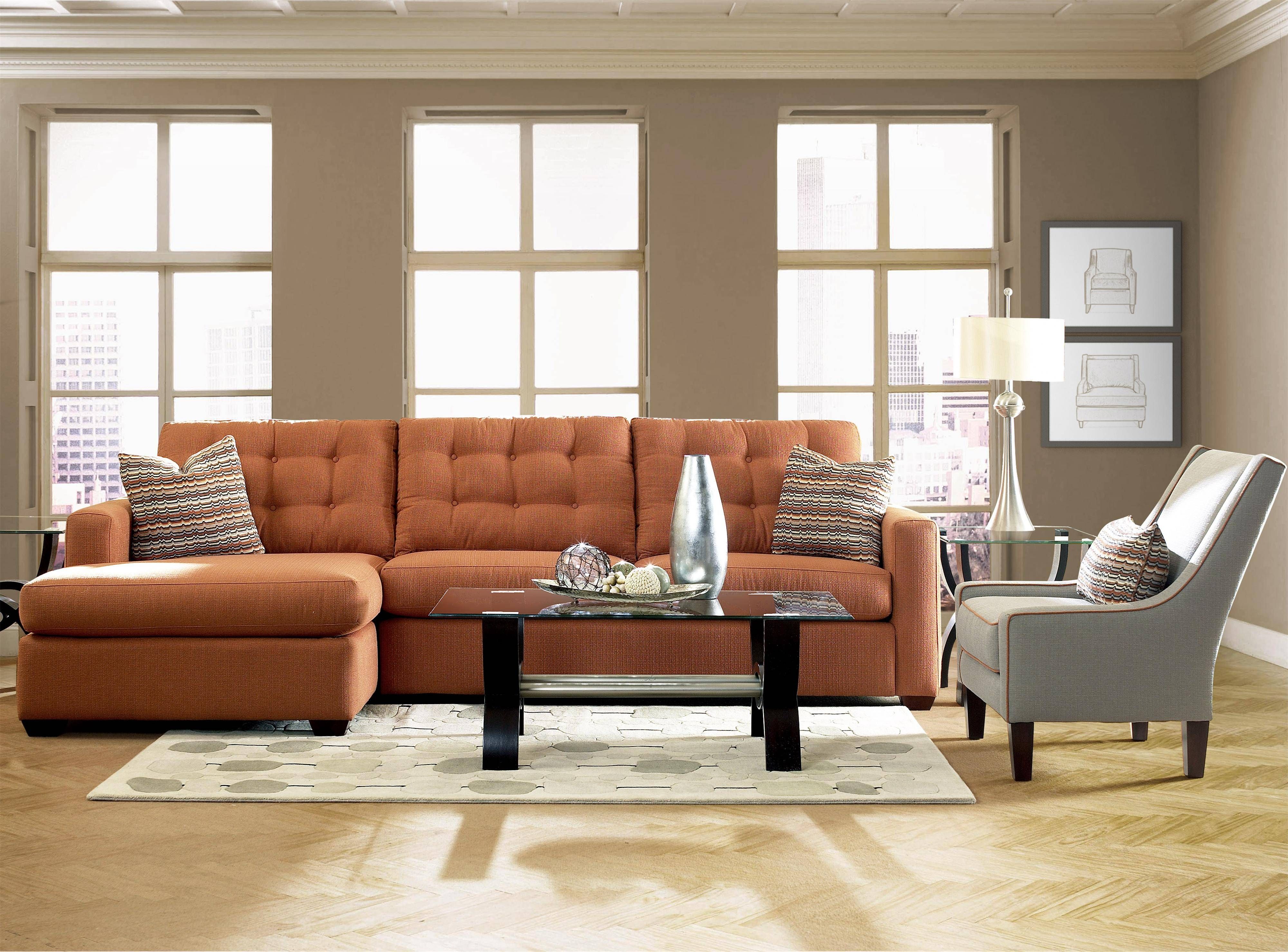 Contemporary Sectional Sofa With Left Facing Chaise Lounge For Sofas And Chaises Lounge Sets (View 5 of 15)