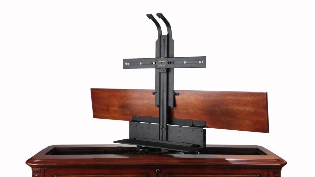 Crystal Pointe Brown 360 Swivel End Of Bed Tv Lift Cabinet – Youtube With Tv Stands Swivel Mount (View 5 of 15)