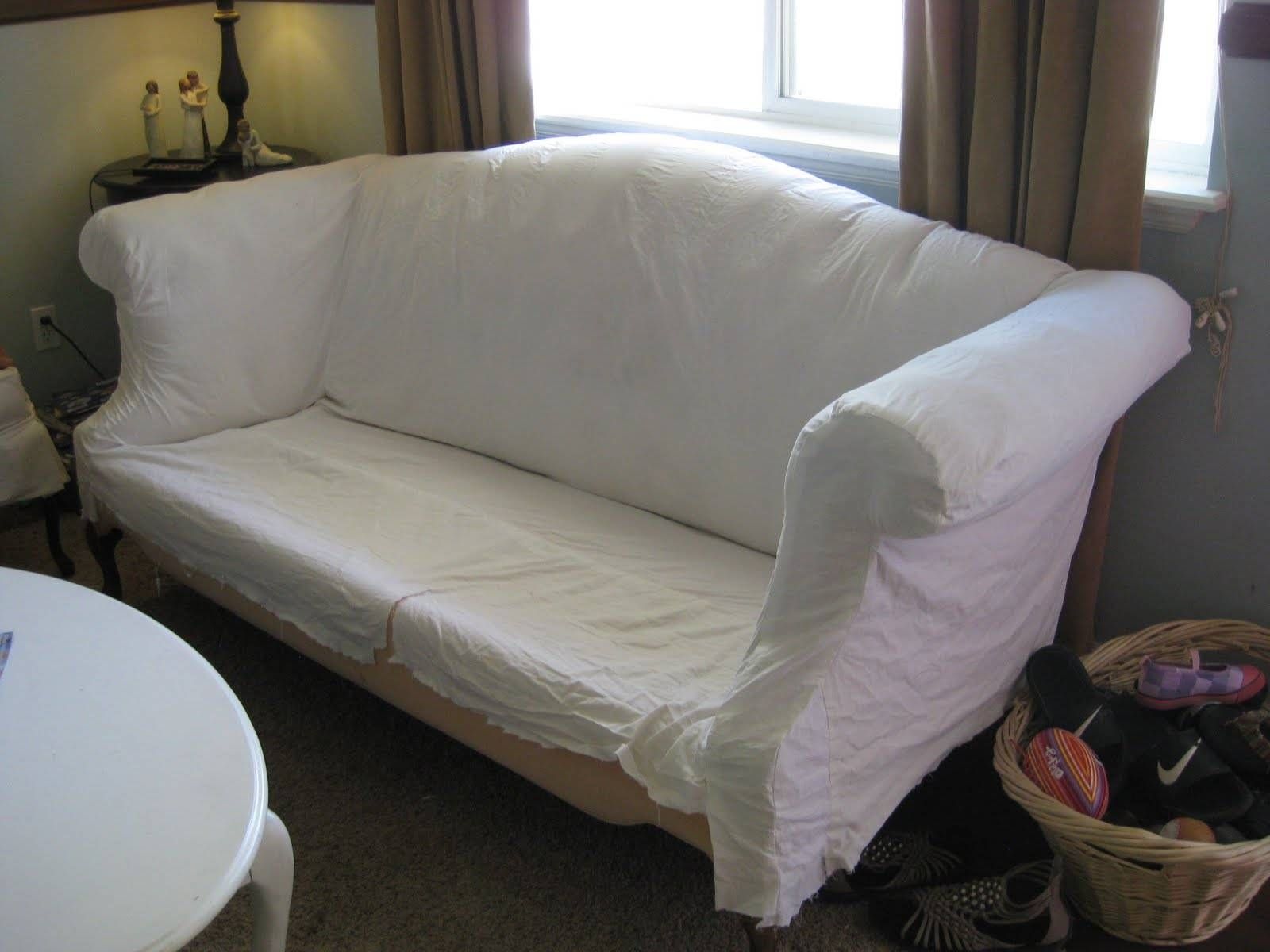 Custom Slipcoversshelley: September 2010 In Camel Back Couch Slipcovers (Photo 14 of 15)