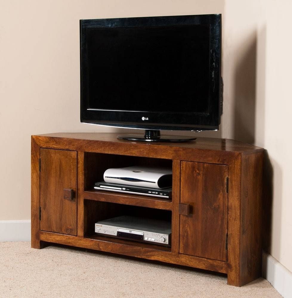 Dakota Mango Large Corner Tv Unit | Casa Bella Furniture Uk With Large Corner Tv Cabinets (View 2 of 15)