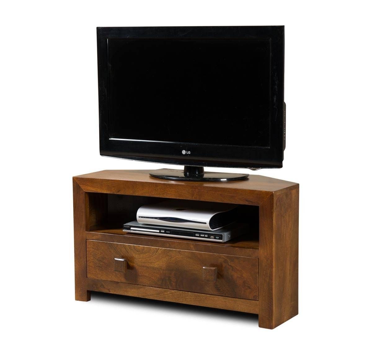 Dakota Mango Small Corner Tv Stand | Casa Bella Furniture Uk Regarding Mango Wood Tv Cabinets (View 10 of 15)