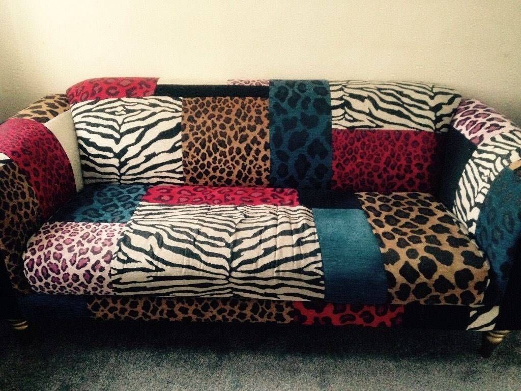 Dfs Animal Print Sofa | In Waterlooville, Hampshire | Gumtree Pertaining To Animal Print Sofas (View 11 of 15)