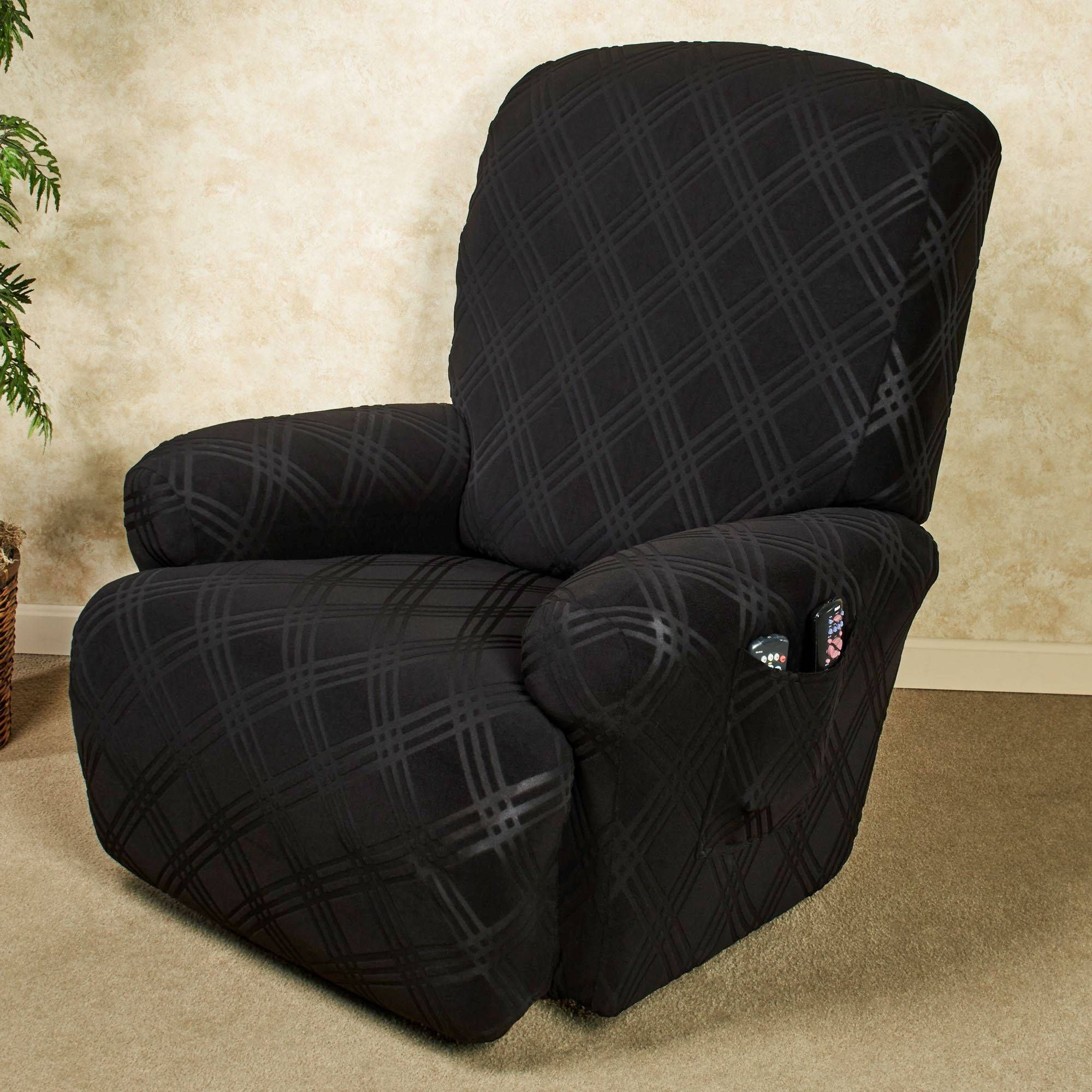 Double Diamond Stretch Recliner Slipcovers Throughout Stretch Covers For Recliners (View 2 of 15)