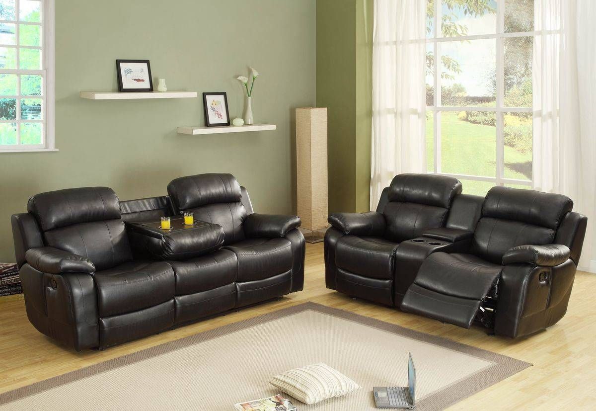 Double Recliner Sofa With Console How To Clean A Gus Modern In Intended For Sofas With Console (View 14 of 15)