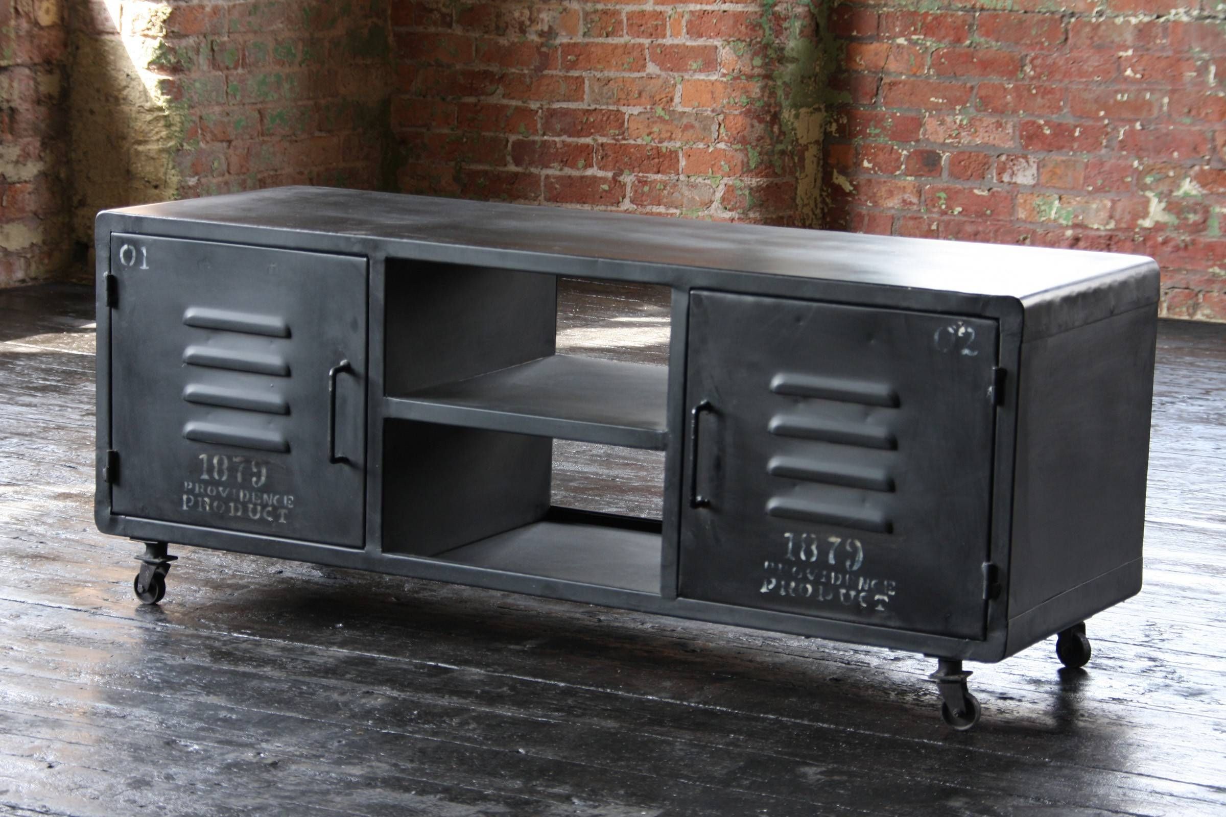 Entertainer Industrial Tv Cabinet Throughout Industrial Tv Cabinets (View 7 of 15)