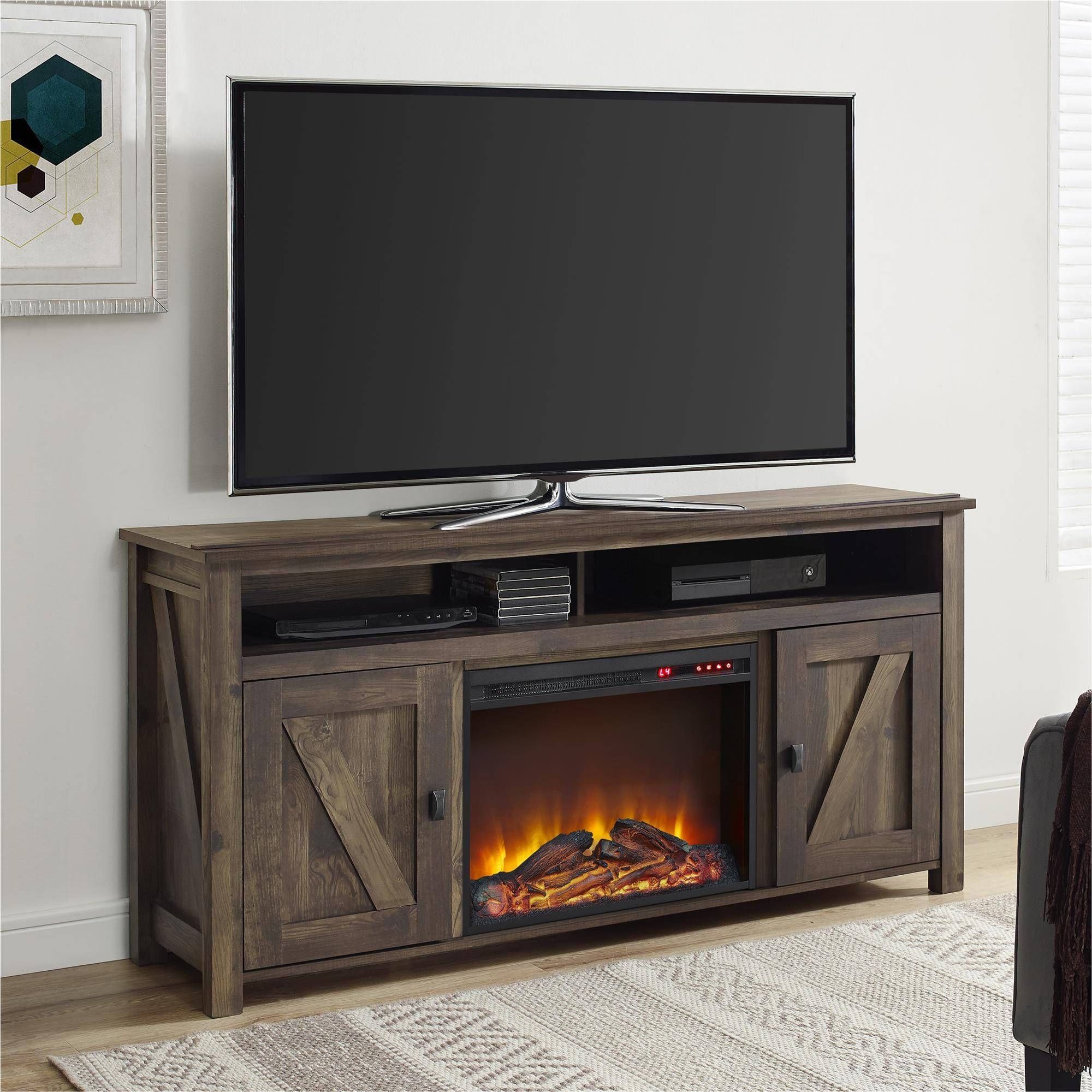 Farmington Electric Fireplace Tv Console For Tvs, Multiple Colors Pertaining To Rustic 60 Inch Tv Stands (View 13 of 15)
