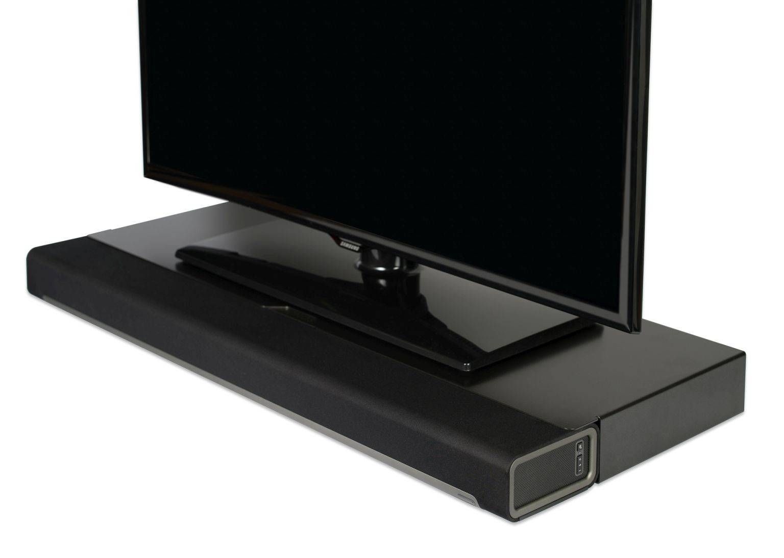 Flexson Playbar Tv Stand – Black Regarding Sonos Tv Stands (View 4 of 15)