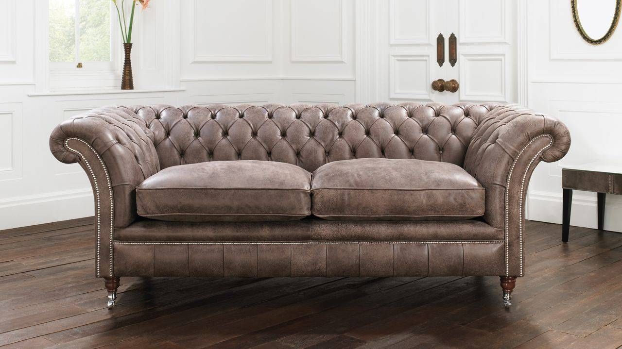 Featured Photo of 15 Photos Brown Tufted Sofas