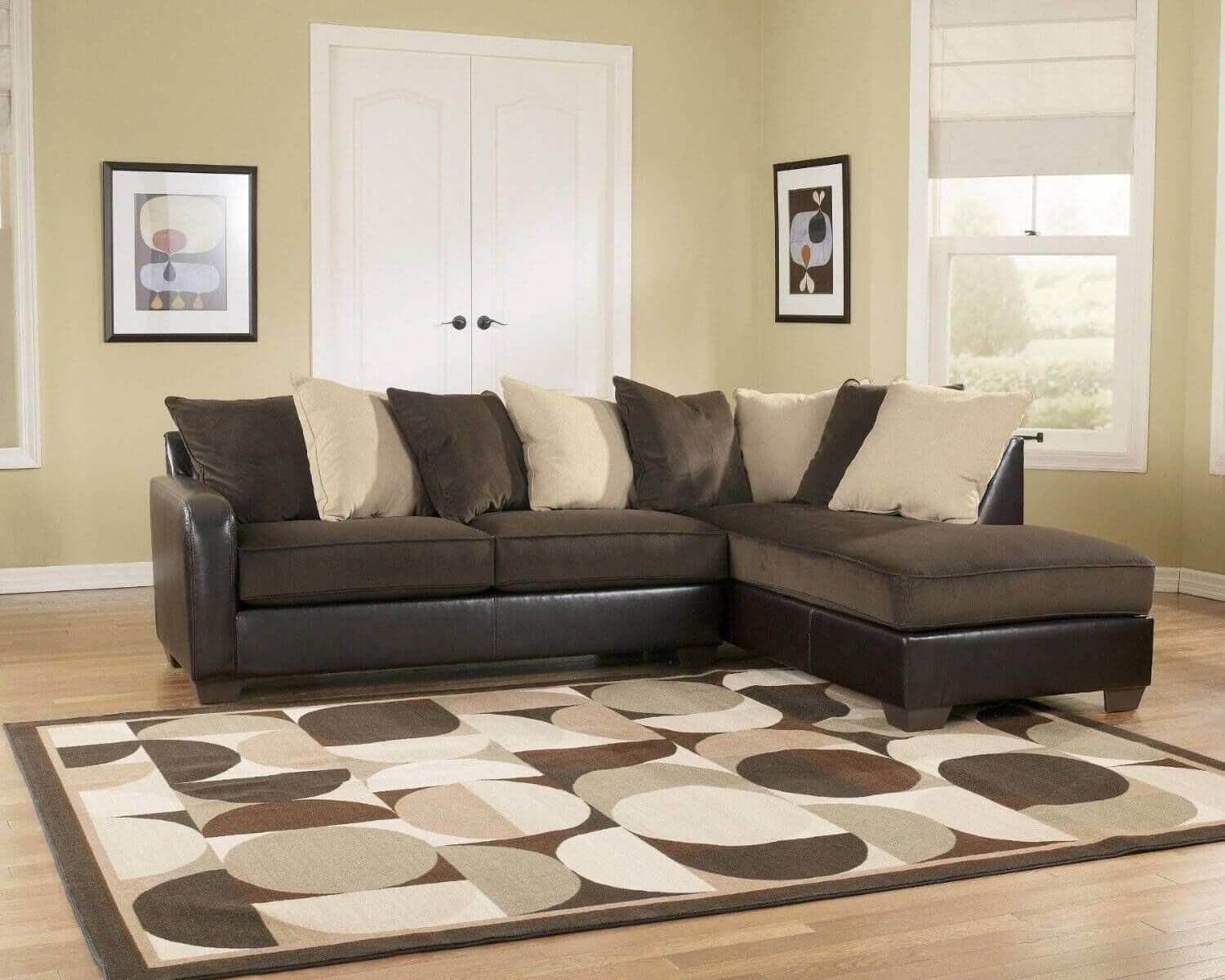 leather sectional sofa at ashley