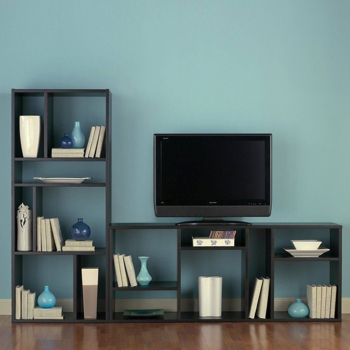 Furniture Home: Amazing Tv Stands With Bookshelves Lcd Tv Stand Intended For Tv Stands And Bookshelf (Photo 1 of 15)