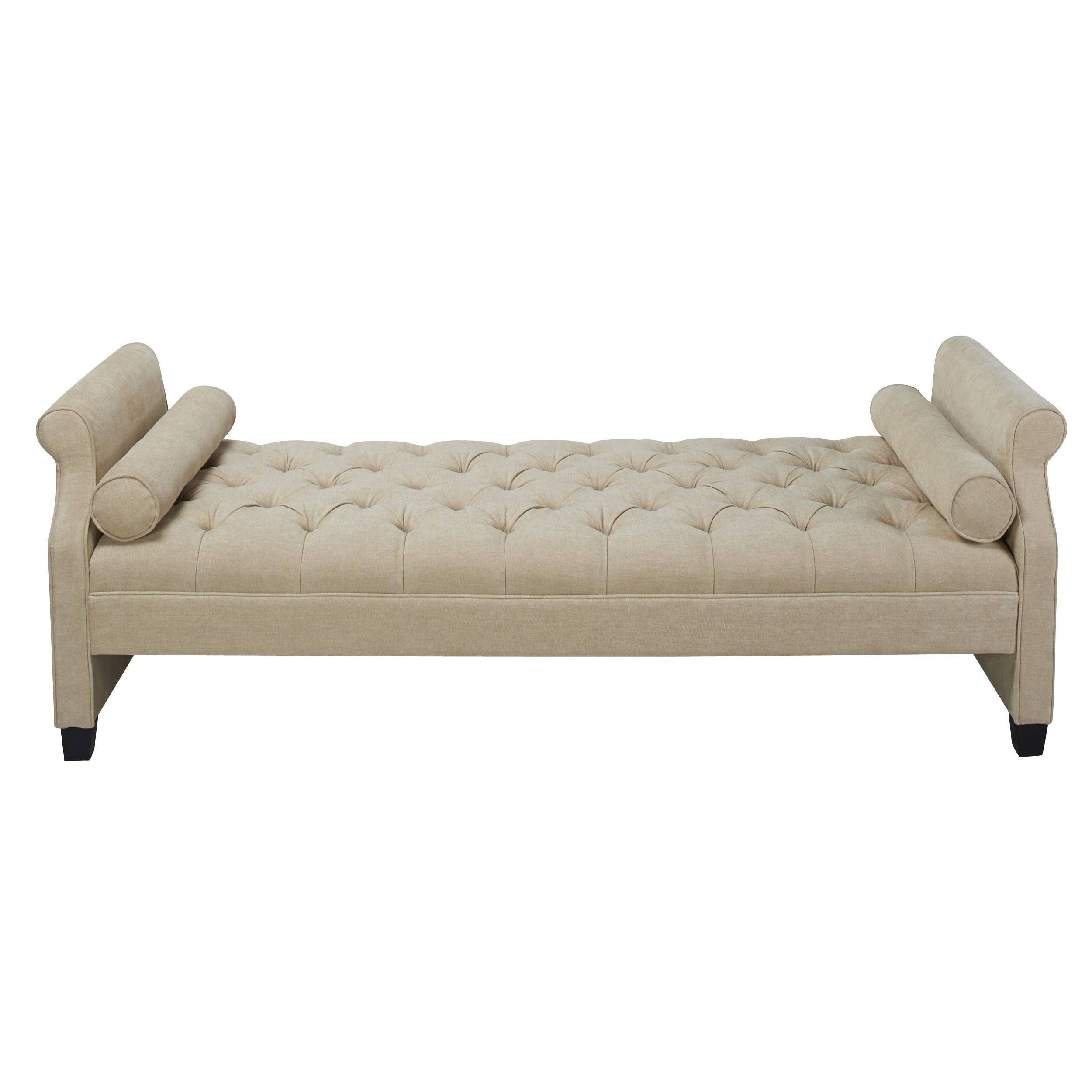 Furniture Home : Jennifer Taylor Eliza Upholstered Bedroom Bench Pertaining To Bedroom Bench Sofas (View 9 of 15)