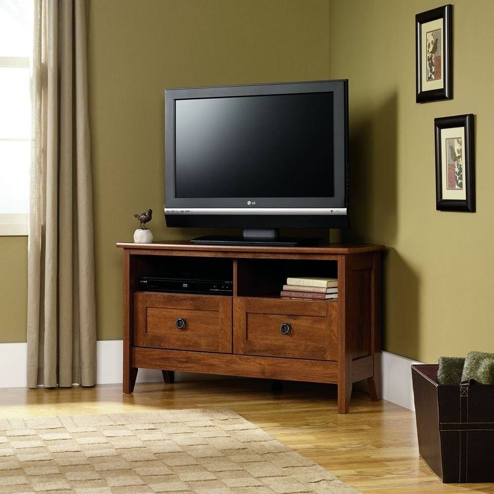Furniture: Interesting Sauder Tv Stand For Home Furniture Ideas For Maple Wood Tv Stands (View 10 of 15)