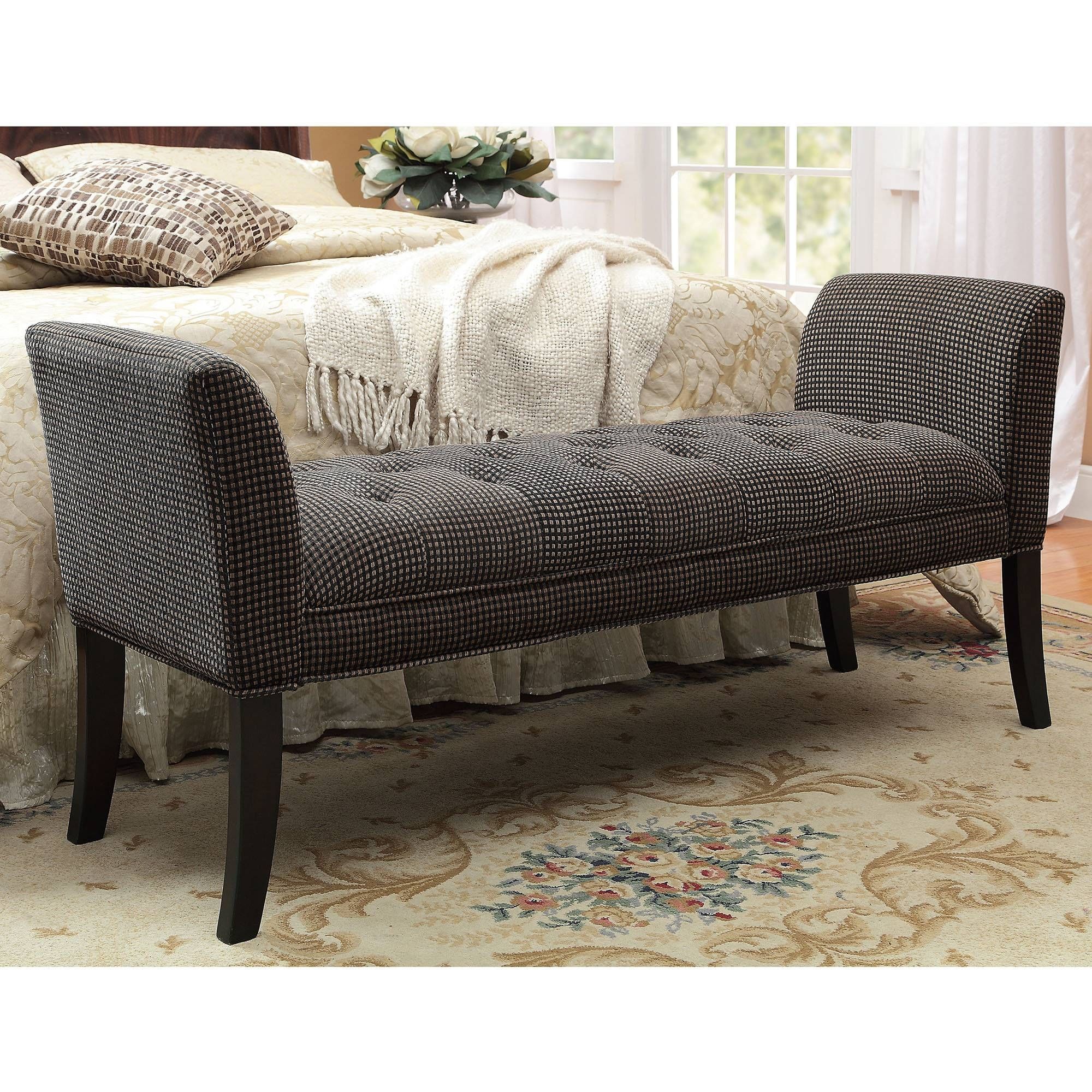 Furniture: Settee Bench: Antique To Modern — Blueribbonbeerrun For Bedroom Bench Sofas (View 6 of 15)